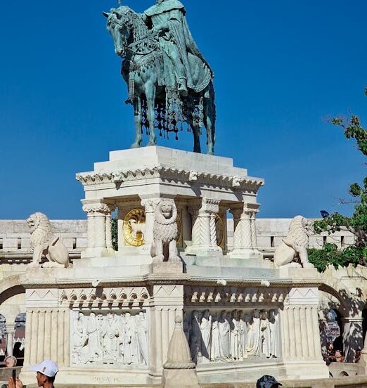 Statue of King Matthias in Budapest